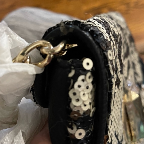 Pretty Sequins Bag NEW Turnlock Closure Shoulder Crossbody Clutch Holiday Party - Picture 9 of 9